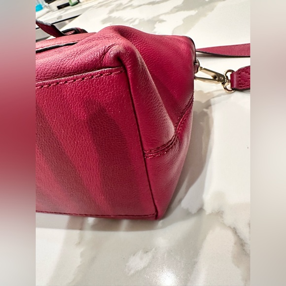 EUC Kate Spade $398 Cruiser Allen St Raquelle Leather Tote Bag Plum Red - Picture 6 of 14